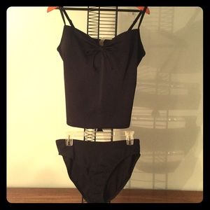 Victoria’s Secret Black tankini Top and bottoms.